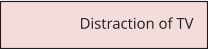Distraction of TV